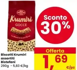 Interspar Biscotti Krumiri assortiti Bistefani offerta