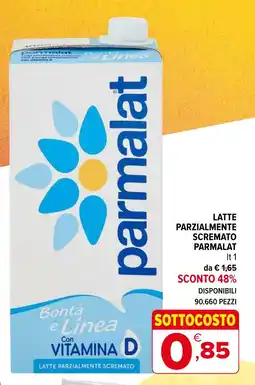 Iperal Latte parzialmente scremato PARMALAT offerta