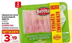 Iperal Prosciutto cotto di alta qualità BERETTA offerta