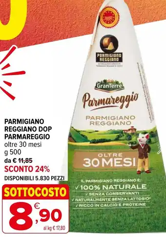 Iperal Parmigiano reggiano dop parmareggio GRANTERRE offerta