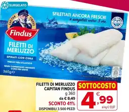 Iperal Filetti di merluzzo capitan FINDUS offerta