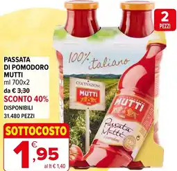 Iperal Passata di pomodoro MUTTI offerta