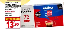 Iperal Capsule di caffè crema e gusto lavazza a modo mio offerta
