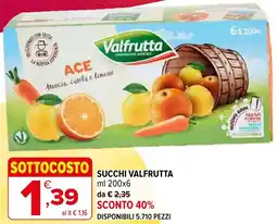 Iperal Succhi VALFRUTTA offerta