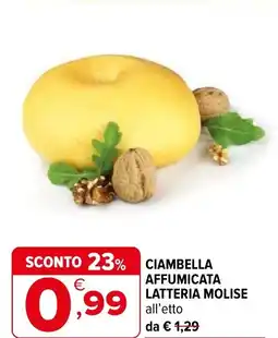Iperal Ciambella affumicata latteria molise offerta
