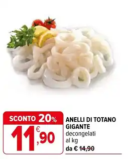 Iperal Anelli di totano gigante offerta