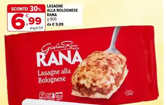 Iperal Lasagne alla Bolognese RANA offerta