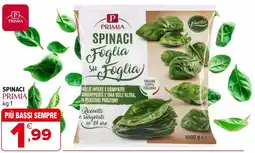 Iperal Spinaci PRIMIA offerta