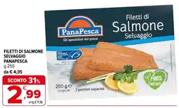 Iperal Filetti di salmone selvaggio PANAPESCA offerta