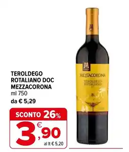 Iperal Teroldego rotaliano doc MEZZACORONA offerta