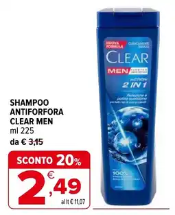Iperal Shampoo antiforfora CLEAR MEN offerta