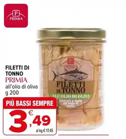 Iperal Filetti di tonno PRIMIA offerta