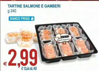 MD Discount Tartine salmone e gamberi 240 g offerta