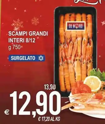 MD Discount Du nord scampi grandi interi 8/12 offerta