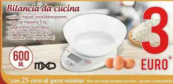 MD Discount Bilancia da cucina 600 ml offerta