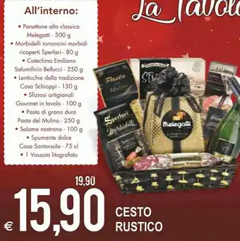 MD Discount Cesto rustico offerta