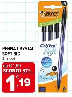 Iperal Penna crystal soft BIC offerta