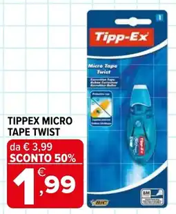 Iperal Tippex micro tape twist offerta