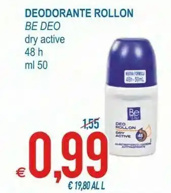 MD Discount Be deo deodorante roll on dry active 50 ml offerta
