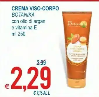 MD Discount Botanika crema viso-corpo con olio di argan e vitamina e 250 ml offerta