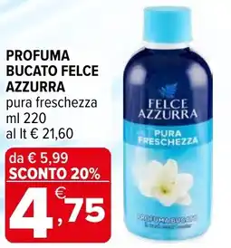 Iperal Profuma bucato FELCE AZZURRA pura freschezza offerta