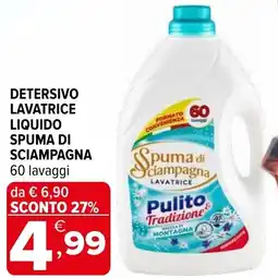 Iperal Detersivo lavatrice liquido SPUMA DI SCIAMPAGNA offerta
