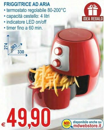 MD Discount Friggitrice ad aria offerta