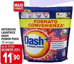 Iperal Detersivo lavatrice DASH power pods offerta