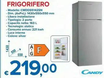 MD Discount Cmdds 5142sn frigorifero con congelatore libera installazione 204 l f bianco offerta