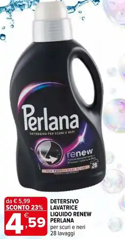 Iperal Detersivo lavatrice liquido renew PERLANA offerta