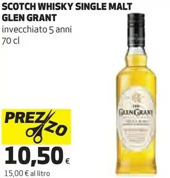 Coop Glen grant scotch whisky 700 ml offerta