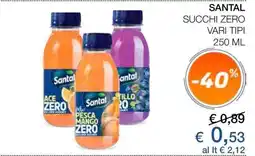 Coop Santal Succhi Zero offerta