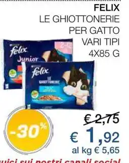 Coop FELIX LE GHIOTTONERIE PER GATTO offerta