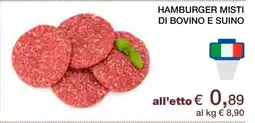 Coop Hamburger misti di bovino e suino offerta