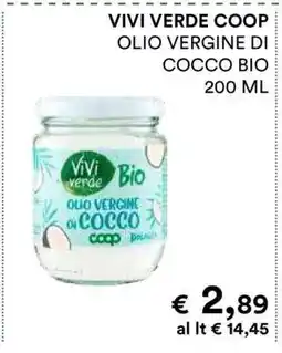 Coop VIVI VERDE COOP OLIO VERGINE DI COCCO BIO offerta