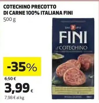 Coop Fini cotechino d carne 500 g offerta