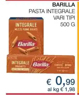 Coop BARILLA PASTA INTEGRALE offerta