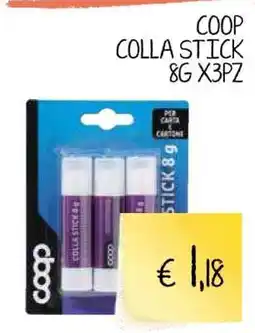 Coop COOP COLLA STICK 8G X3PZ offerta