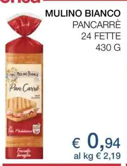 Coop Mulino Bianco Pancarré offerta