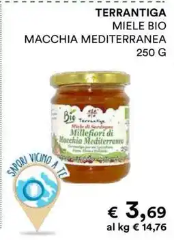 Coop TERRANTIGA MIELE BIO MACCHIA MEDITERRANEA offerta