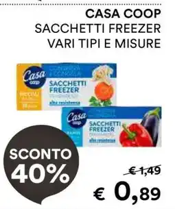 Coop CASA COOP SACCHETTI FREEZER offerta