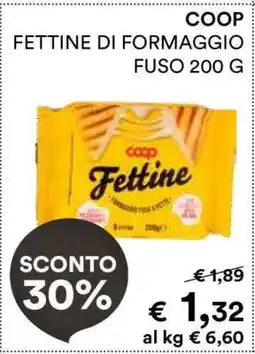 Coop COOP FETTINE DI FORMAGGIO FUSO 200 G offerta