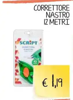 Coop CORRETTORE NASTRO 12 METRI offerta
