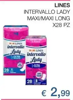 Coop LINES INTERVALLO LADY MAXI/MAXI LONG X28 PZ offerta