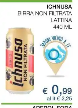 Coop ICHNUSA BIRRA NON FILTRATA offerta
