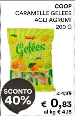 Coop COOP CARAMELLE GELEES AGLI AGRUMI 200 G offerta