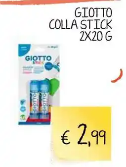 Coop GIOTTO COLLA STICK 2X20 G offerta