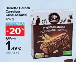 Carrefour Barrette Cereali Carrefour Gusti Assortiti offerta