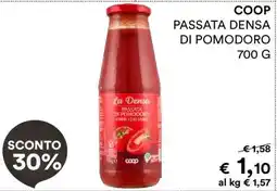Coop COOP PASSATA DENSA DI POMODORO offerta