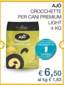 Coop AJÒ CROCCHETTE PER CANI PREMIUM LIGHT 4 KG offerta